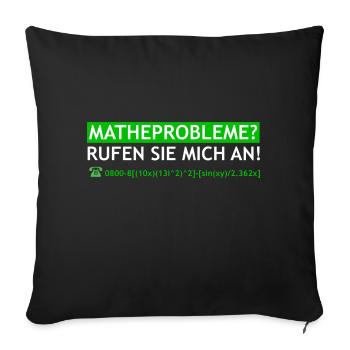 Math Math Math Teacher Cadeau Algèbre - Housse de coussin décorative 45 x 45 cm - noir - Devant