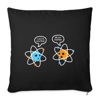 Physique Atomes Ion - Housse de coussin décorative 45 x 45 cm - noir - Devant