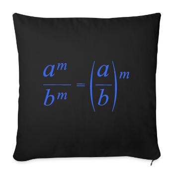 mathematics - Sofa pillowcase 17,3'' x 17,3'' (45 x 45 cm) - black - Front