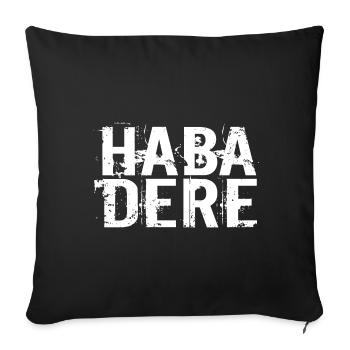 HABA DERE - Sofakissenbezug 45 x 45 cm - Schwarz - Vorne