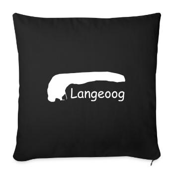 Langeoog - Sofa pillowcase 17,3'' x 17,3'' (45 x 45 cm) - black - Front