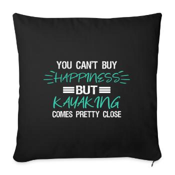 Kayak - Sofa pillowcase 17,3'' x 17,3'' (45 x 45 cm) - black - Front