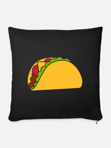 Taco - Sofakissenbezug 45 x 45 cm - Schwarz