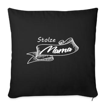 Mama - Sofakissenbezug 45 x 45 cm - Schwarz - Vorne