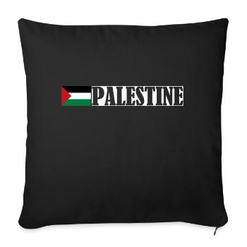 Free Palestine - Sofa pillowcase 17,3'' x 17,3'' (45 x 45 cm) - black - Front