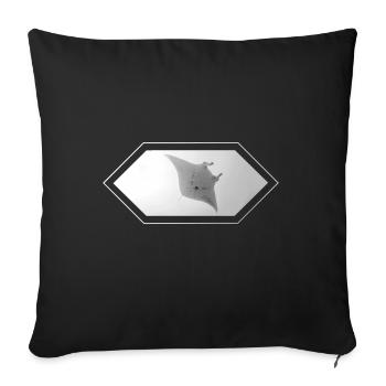 Manta - Sofakissenbezug 45 x 45 cm - Schwarz - Vorne