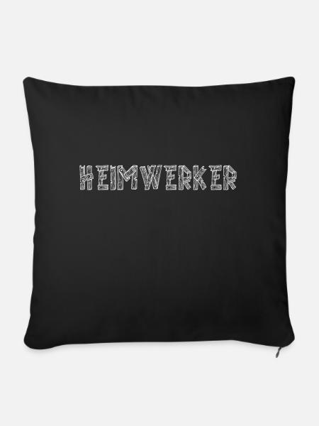Heimwerker - Sofakissenbezug 45 x 45 cm - Schwarz