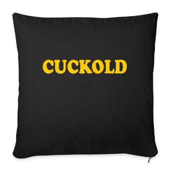Cuckold - Sofakissenbezug 45 x 45 cm - Schwarz - Vorne