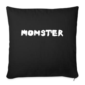Maman - Housse de coussin décorative 45 x 45 cm - noir - Devant