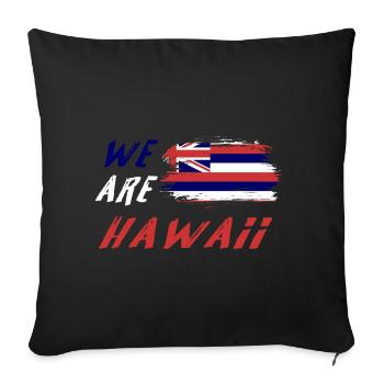 Nous sommes Hawaï - Housse de coussin décorative 45 x 45 cm - noir - Devant