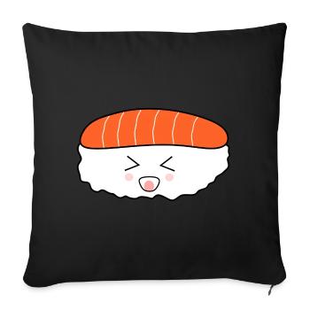 Kawaii food Kawaii costume Kawaii stickers funny - Sofa pillowcase 17,3'' x 17,3'' (45 x 45 cm) - black - Front