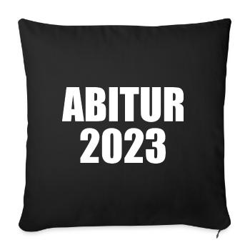 Abitur 2023 - Sofakissenbezug 45 x 45 cm - Schwarz - Vorne