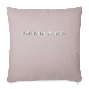 I Wanna A Kiss - Sofa pillowcase 17,3'' x 17,3'' (45 x 45 cm) - light taupe - Front
