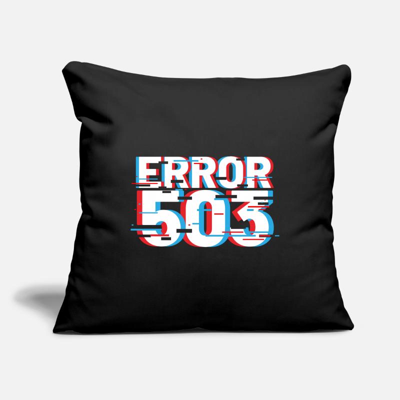 Error 503 Glitch Sofa pillowcase 17,3'' x 17,3'' (45 x 45 cm)