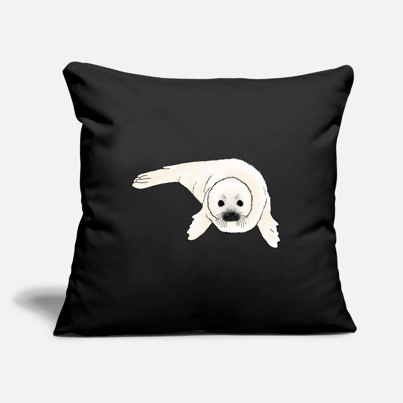 Bébé phoque Housse de coussin décorative 45 x 45 cm