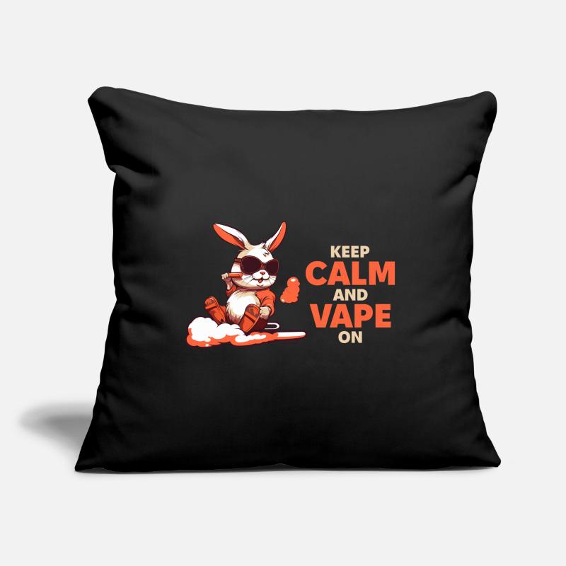 Keep Calm And Vape On Sofa pillowcase 17,3'' x 17,3'' (45 x 45 cm)