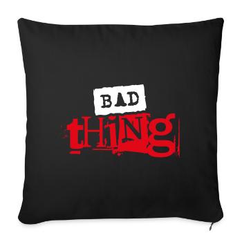 Mauvaise chose - Housse de coussin décorative 45 x 45 cm - noir - Devant