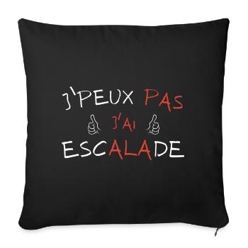 I can't I have Escalade - Sofa pillowcase 17,3'' x 17,3'' (45 x 45 cm) - black - Front