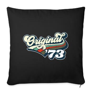 Original '73 - Sofa pillowcase 17,3'' x 17,3'' (45 x 45 cm) - black - Front