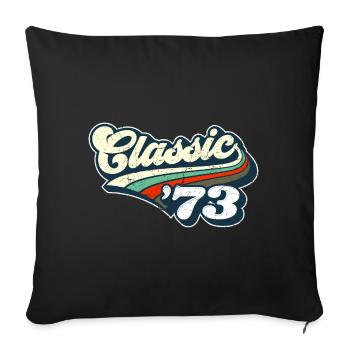 Classic '73 - Sofa pillowcase 17,3'' x 17,3'' (45 x 45 cm) - black - Front