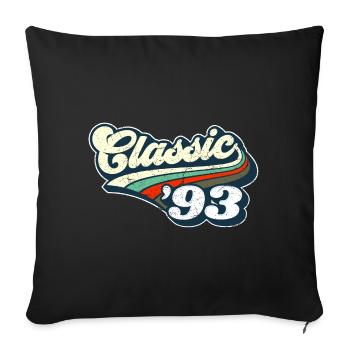 Classic '93 - Sofa pillowcase 17,3'' x 17,3'' (45 x 45 cm) - black - Front