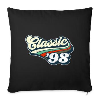 Classic '98 - Sofa pillowcase 17,3'' x 17,3'' (45 x 45 cm) - black - Front