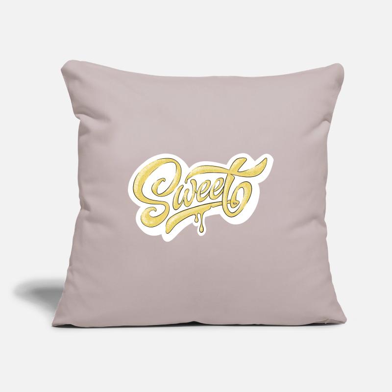 Conception de typographie Sweet Script Housse de coussin décorative 45 x 45 cm