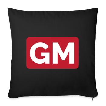 Chess Grandmaster Logo Chess Title Tournament icon - Sofa pillowcase 17,3'' x 17,3'' (45 x 45 cm) - black - Front