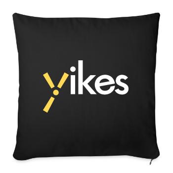 Yikes - Sofakissenbezug 45 x 45 cm - Schwarz - Vorne