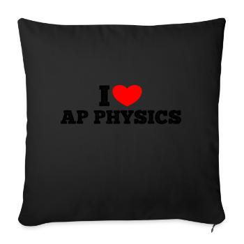 AP Physics Funny High School AP Class Survivor - Sofa pillowcase 17,3'' x 17,3'' (45 x 45 cm) - black - Front