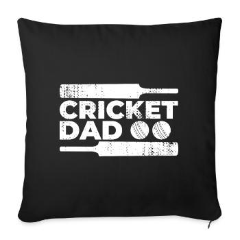 Cricket Father - Sofa pillowcase 17,3'' x 17,3'' (45 x 45 cm) - black - Front