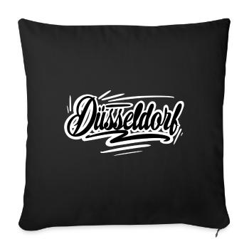 Dusseldorf - Sofa pillowcase 17,3'' x 17,3'' (45 x 45 cm) - black - Front
