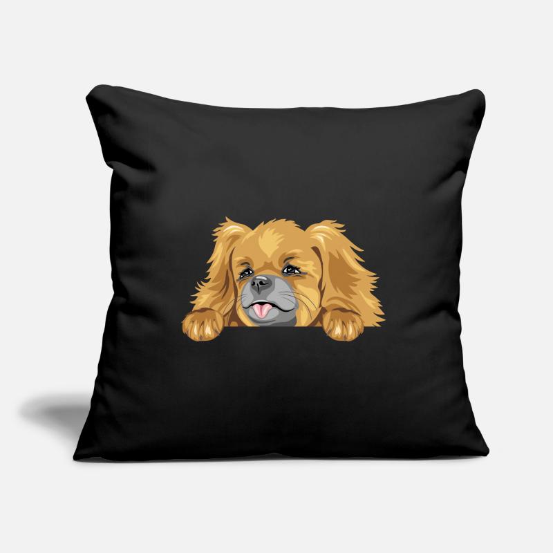 Peeking Pekingese dog Sofa pillowcase 17,3'' x 17,3'' (45 x 45 cm)