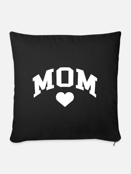 Mom - Sofakissenbezug 45 x 45 cm - Schwarz