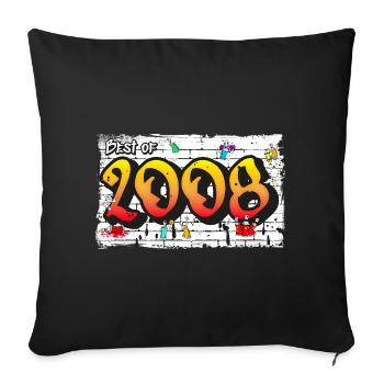 Graffiti Vivid 2008 – 17 ans d’énergie audacieuse - Housse de coussin décorative 45 x 45 cm - noir - Devant