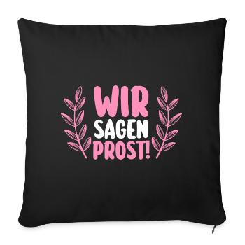 Bachelor Party Team Bride Hen Party - Sofa pillowcase 17,3'' x 17,3'' (45 x 45 cm) - black - Front