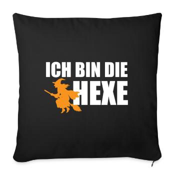 I'm the Witch Funny Carnival Partner Costume - Sofa pillowcase 17,3'' x 17,3'' (45 x 45 cm) - black - Front