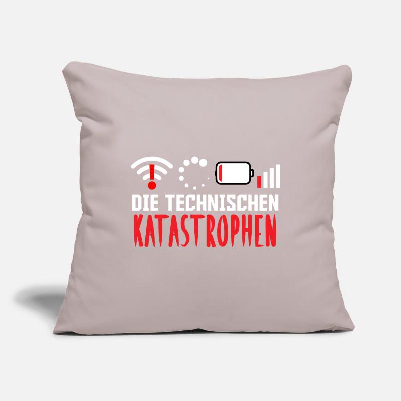 Ordinateur nerd LES CATASTROPHES TECHNIQUES DRÔLES Housse de coussin décorative 45 x 45 cm
