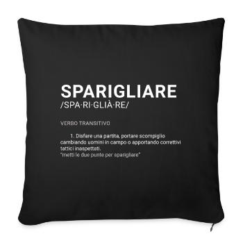 Disparaître - Housse de coussin décorative 45 x 45 cm - noir - Devant