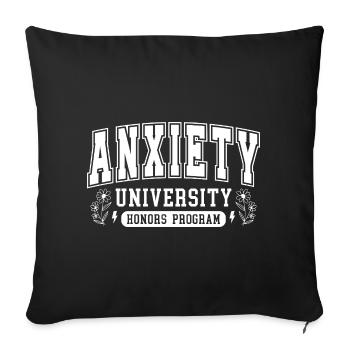 Fear University Honors Logo Gift - Sofa pillowcase 17,3'' x 17,3'' (45 x 45 cm) - black - Front