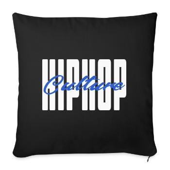 Hip Hop Culture - Sofa pillowcase 17,3'' x 17,3'' (45 x 45 cm) - black - Front