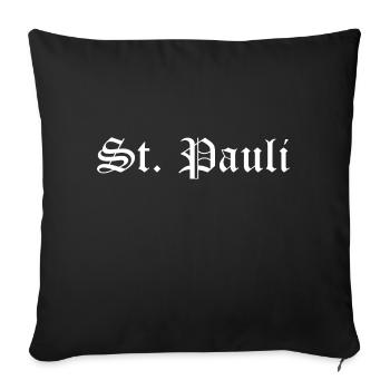 St. Pauli - Sofakissenbezug 45 x 45 cm - Schwarz - Vorne
