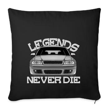 RS4 B5 legends never die - Sofakissenbezug 45 x 45 cm - Schwarz - Vorne