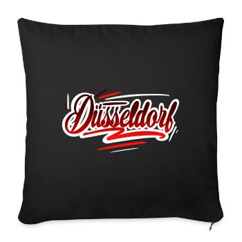 Dusseldorf - Sofa pillowcase 17,3'' x 17,3'' (45 x 45 cm) - black - Front