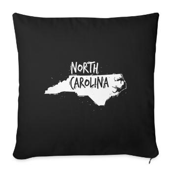 North Carolina - Sofakissenbezug 45 x 45 cm - Schwarz - Vorne