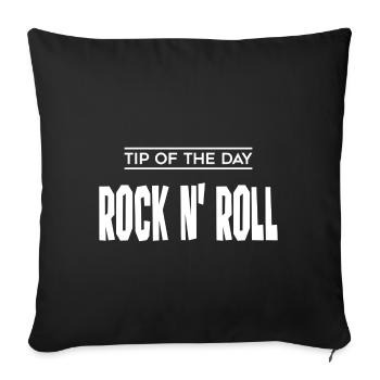 Tip of the day Rock n Roll - Sofakissenbezug 45 x 45 cm - Schwarz - Vorne