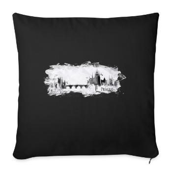 Prague - Sofa pillowcase 17,3'' x 17,3'' (45 x 45 cm) - black - Front