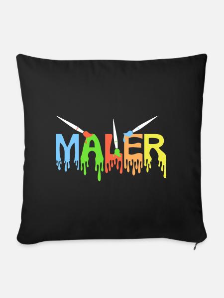Maler, Zeichner, Handwerker, Künstler - Sofakissenbezug 45 x 45 cm - Schwarz