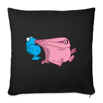 Energiestaubsauger Monster - Sofakissenbezug 45 x 45 cm - Schwarz - Vorne