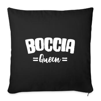 Boccia Player Legend Boccia Queen Balls Boccia - Sofa pillowcase 17,3'' x 17,3'' (45 x 45 cm) - black - Front